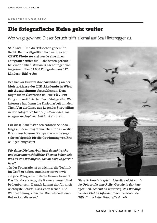 Die fotografische Reise geht weiter – s’Dorfblattl 121