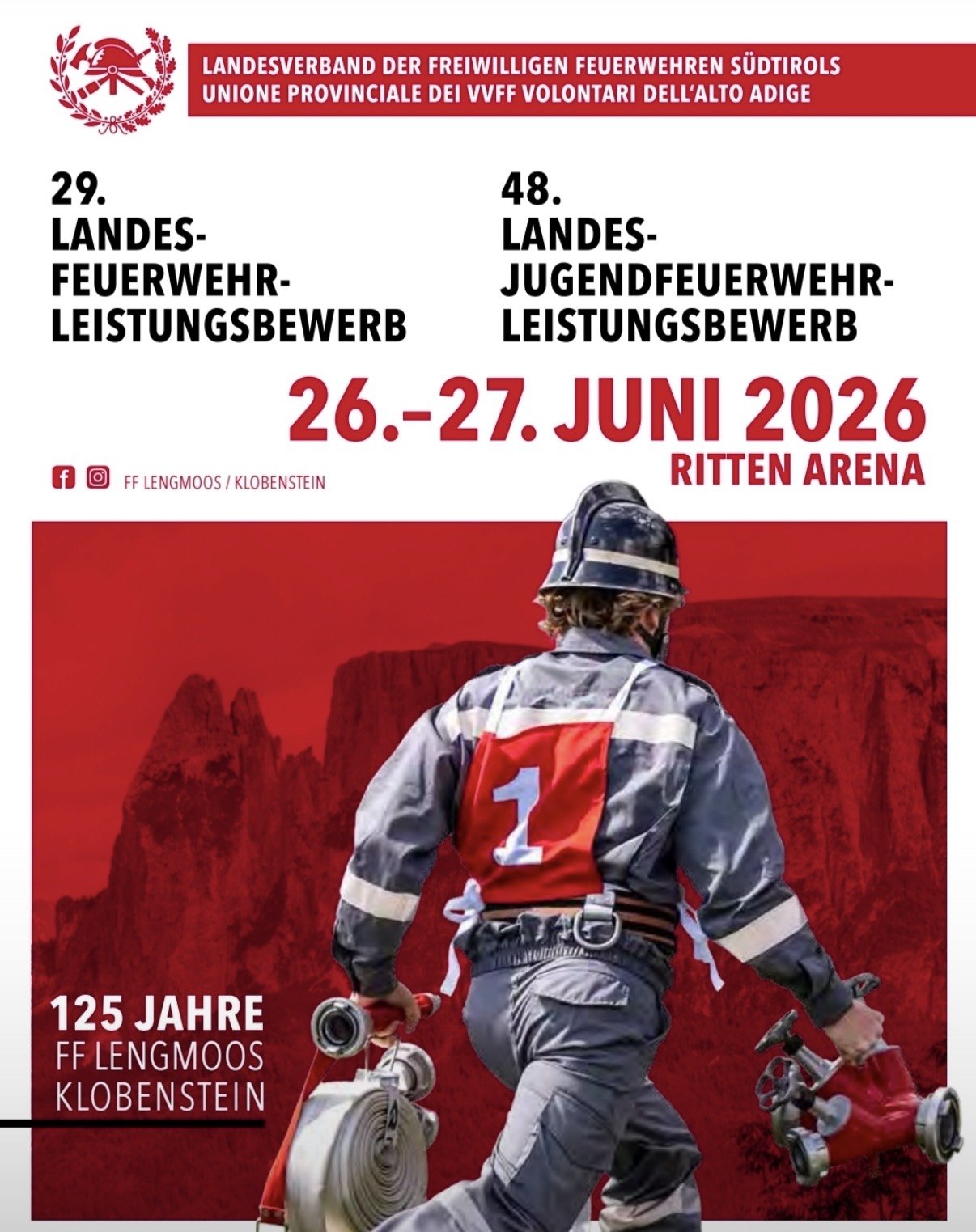 Landesfeuerwehr-Leistungsbewerb 2026 – Plakatmotiv