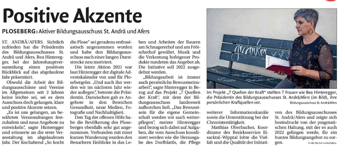 Positive Akzente