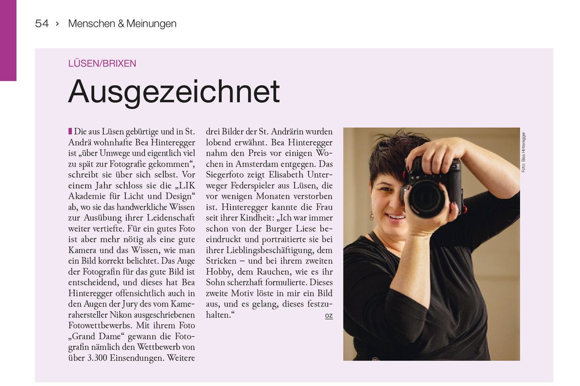 Ausgezeichnet – Brixner Nr. 400