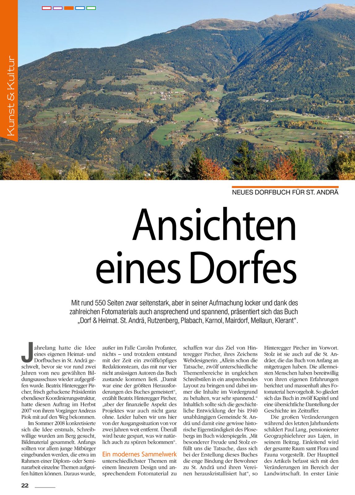 St.-Andrä-Dorfbuch „Dorf & Heimat“ – Brixner