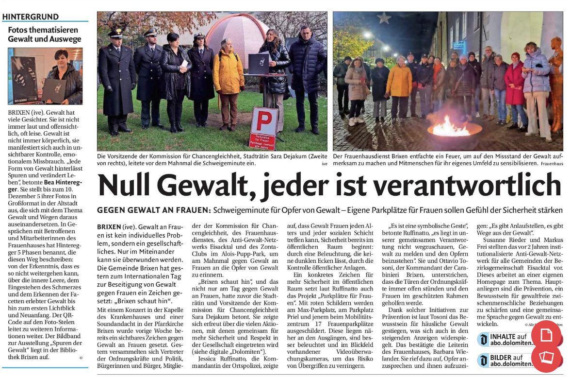 Null Gewalt, jeder ist verantwortlich