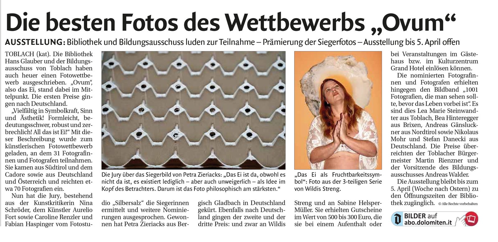 Die besten Fotos des Wettbewerbs Ovum