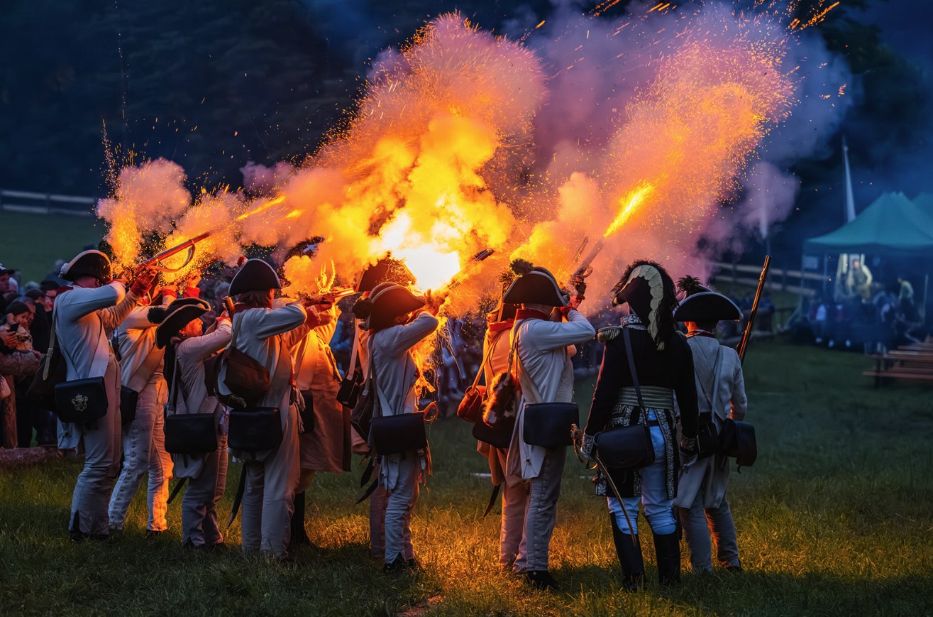 Schabs in Flammen – Nachstellung des Brands von 1813, Erlebniswelt Tirol 1809